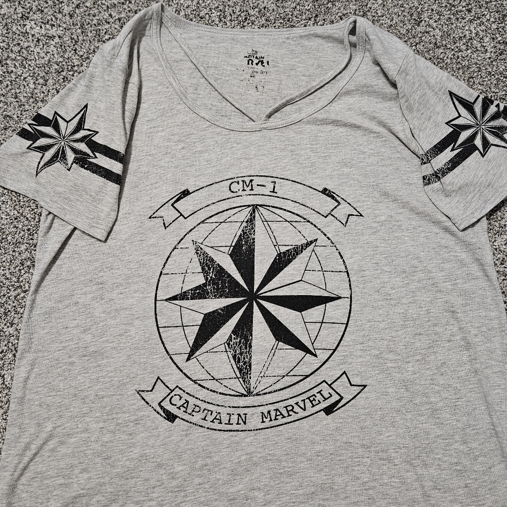 Captain Marvel Oversized Tee